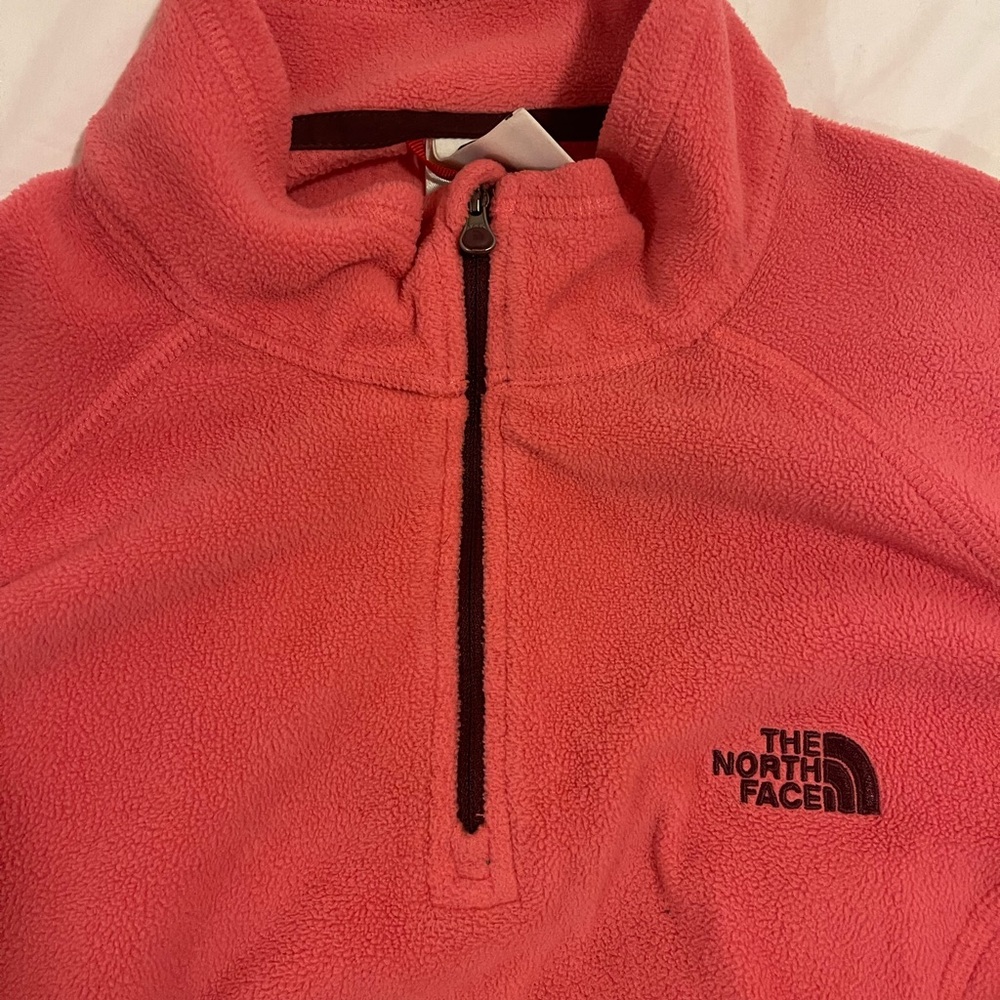The North Face women’s size xl fleece, coral color
